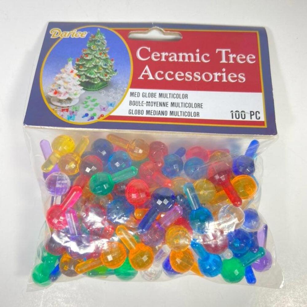 2003 Darice Inc. Ceramic Tree Accessories 100 Piece Medium Globe Bulbs